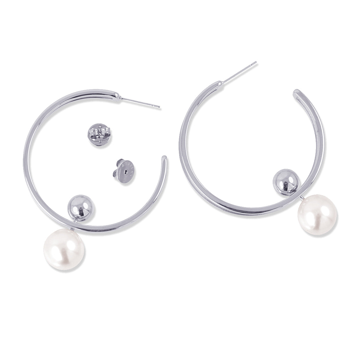 Pendientes Orbit Pure Plateado Anartxy