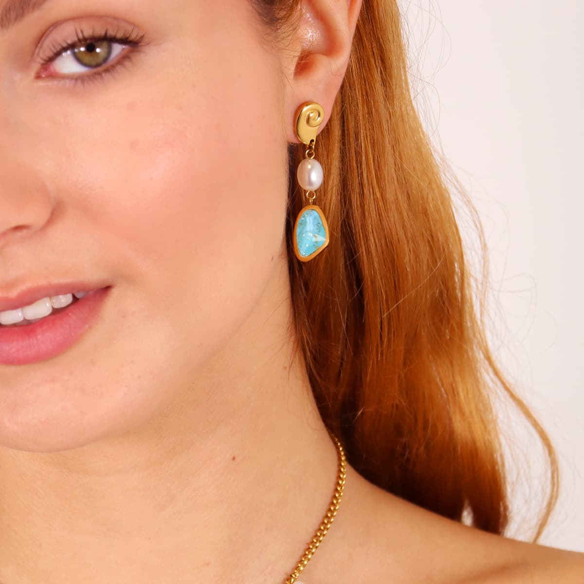Pendientes Aqua Reef