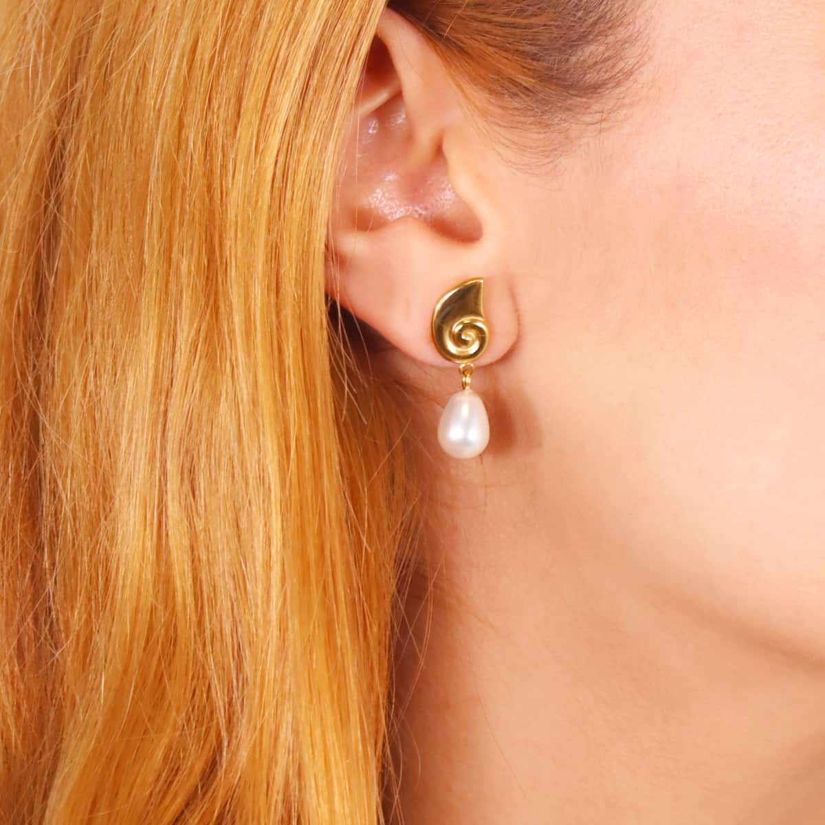 Pendientes Aqua Seashell