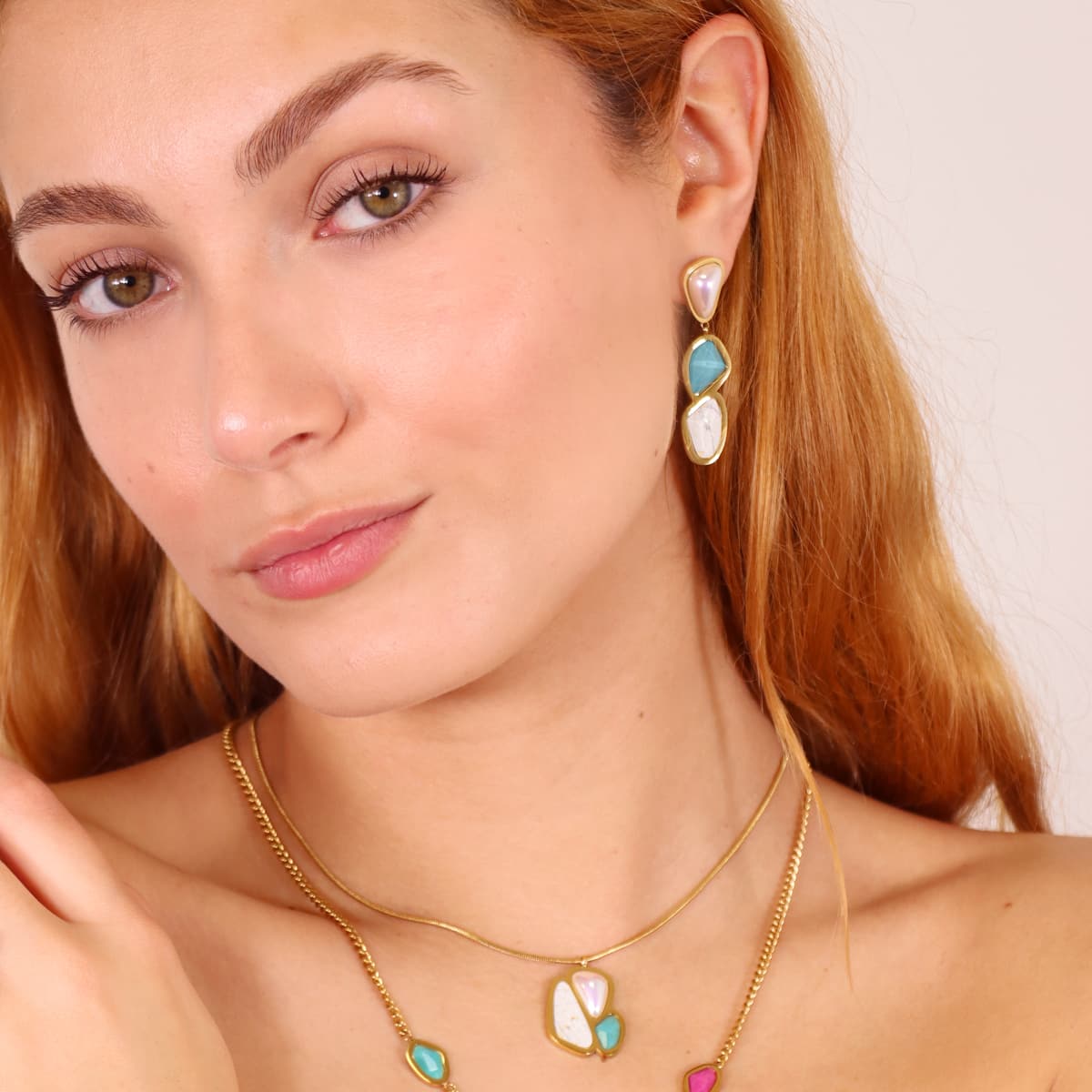 Pendientes Aqua Maldives