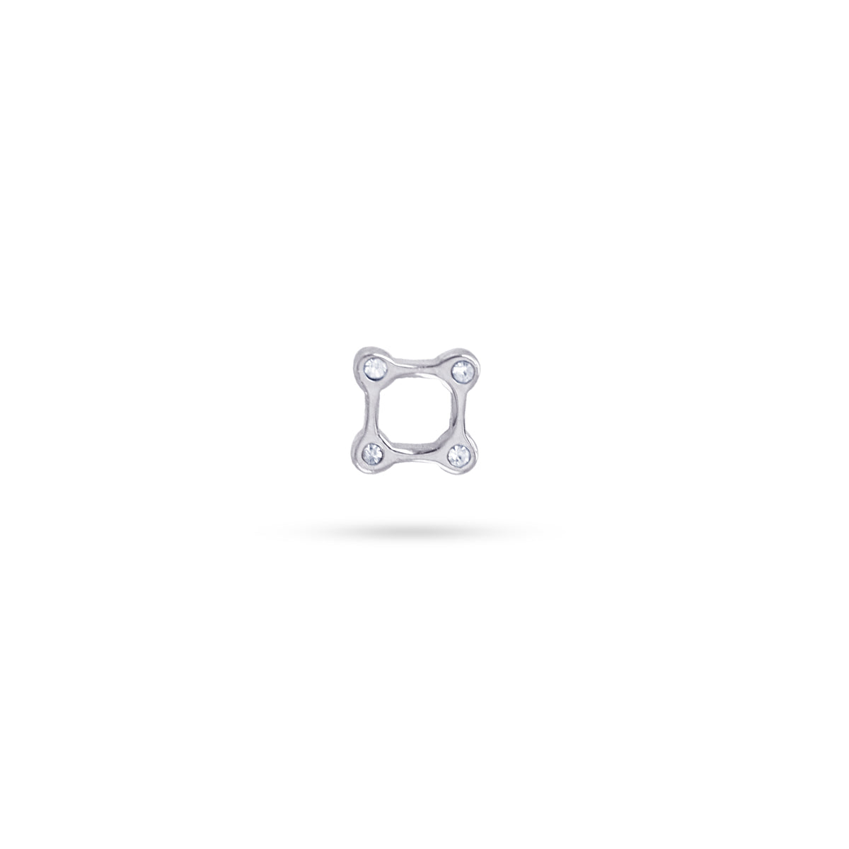 Piercing Square Plateado Anartxy