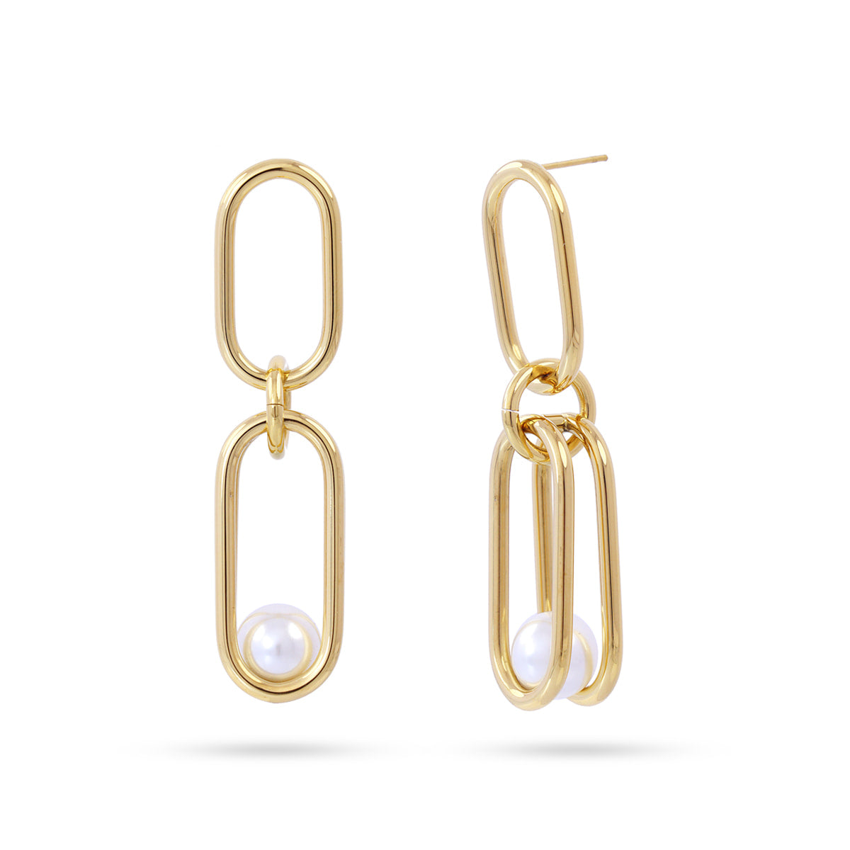 Pendientes Orbit Cradle Dorado Anartxy