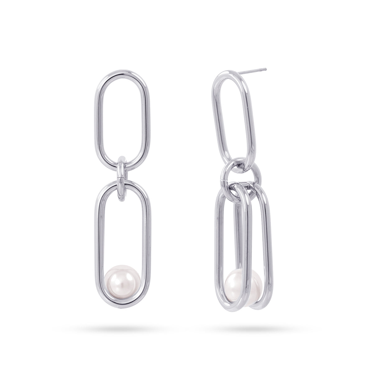 Pendientes Orbit Cradle Plateado Anartxy