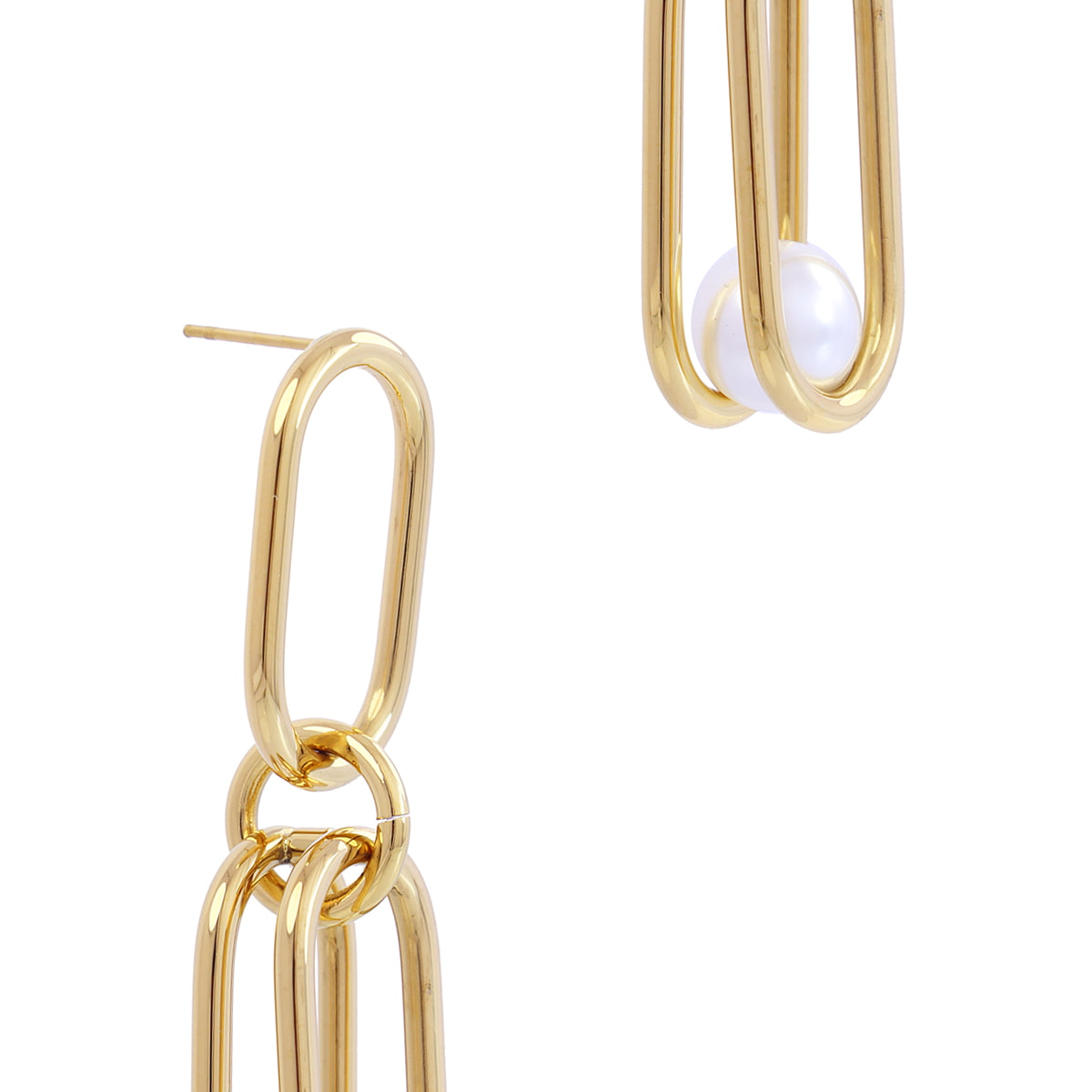 Pendientes Orbit Cradle Dorado Anartxy