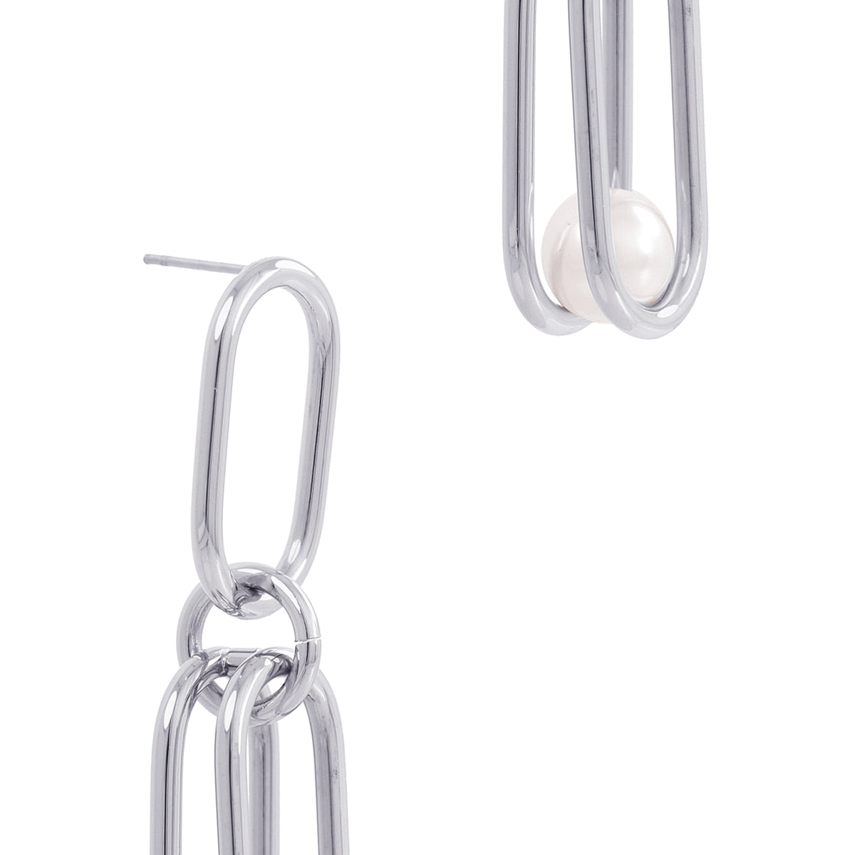 Pendientes Orbit Cradle Plateado Anartxy