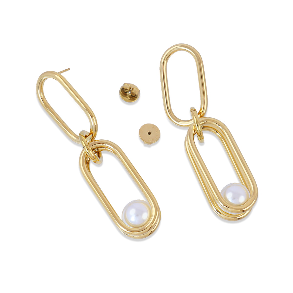 Pendientes Orbit Cradle Dorado Anartxy