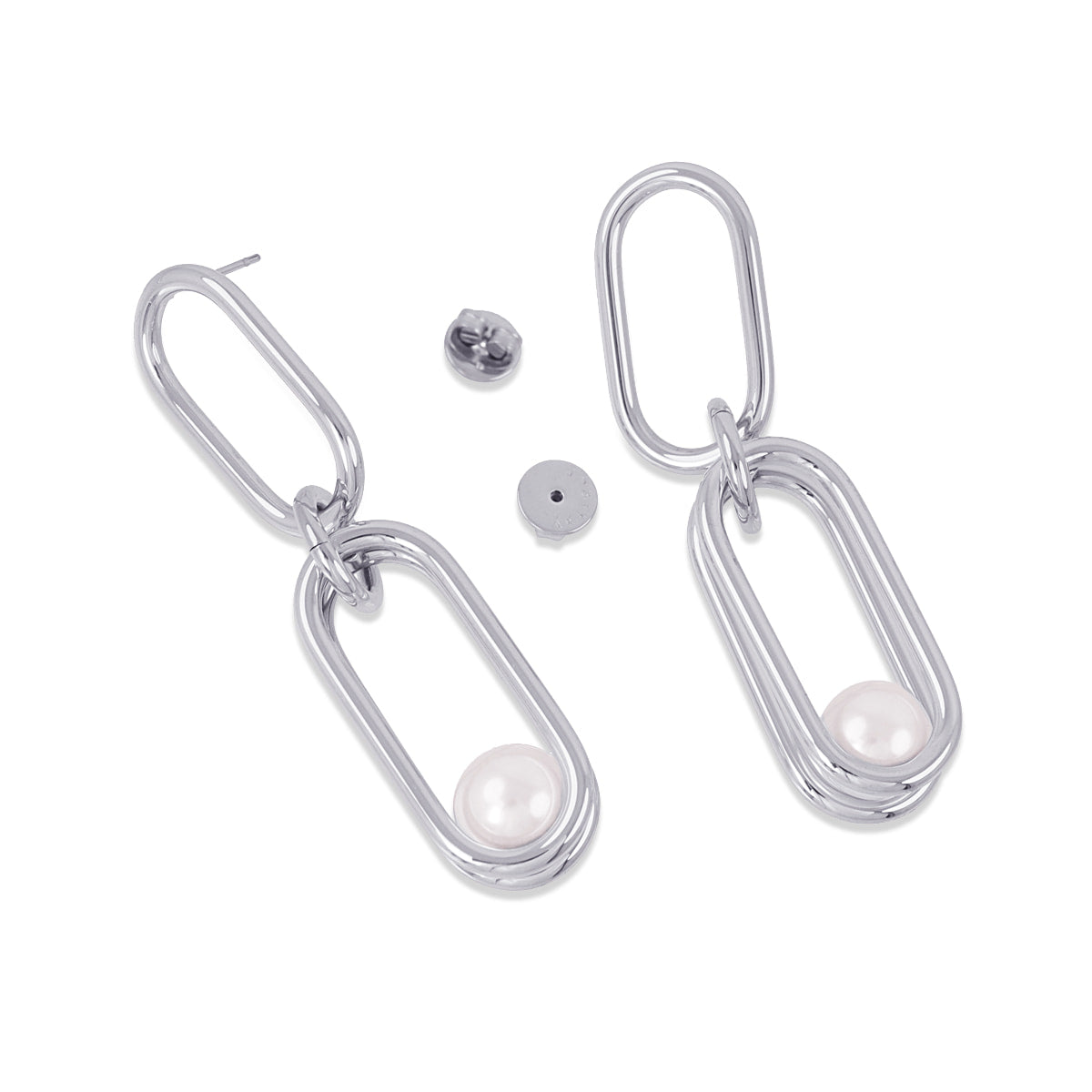 Pendientes Orbit Cradle Plateado Anartxy