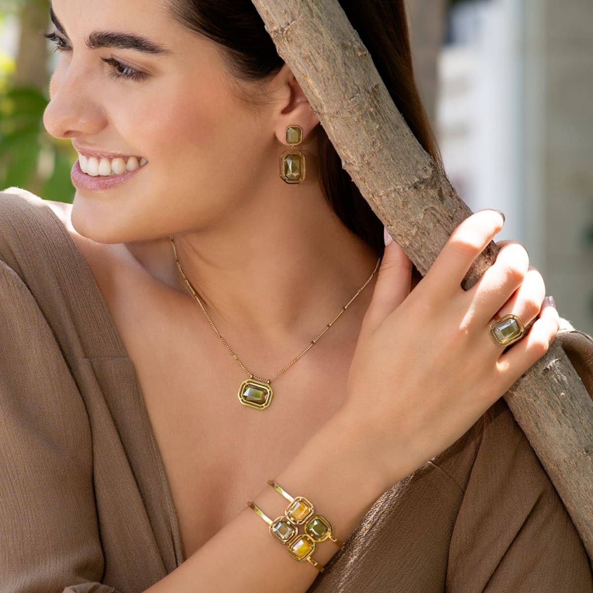 Pendientes Pixels Lunitha Amarillo Anartxy