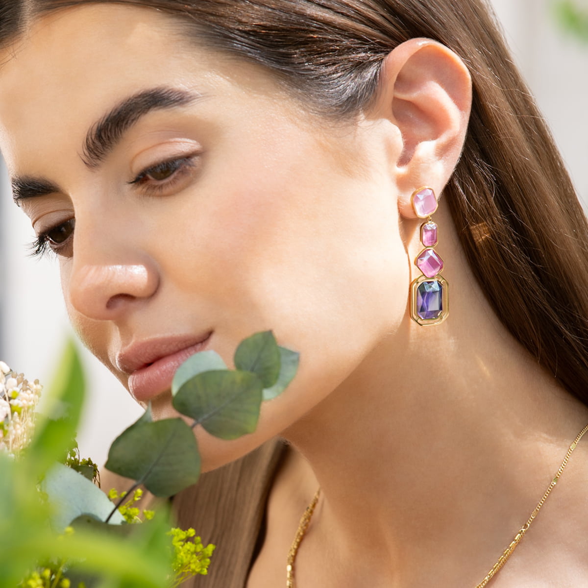 Pendientes Pixels Solesse Rosa Anartxy