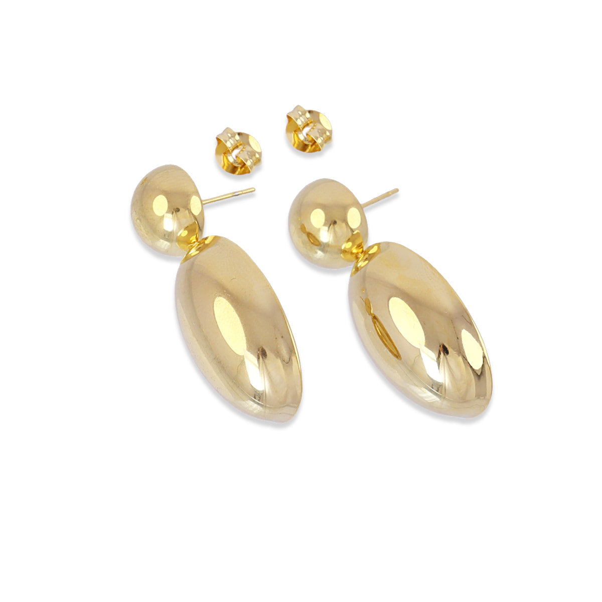 Pendientes Waves Essence Dorado Anartxy