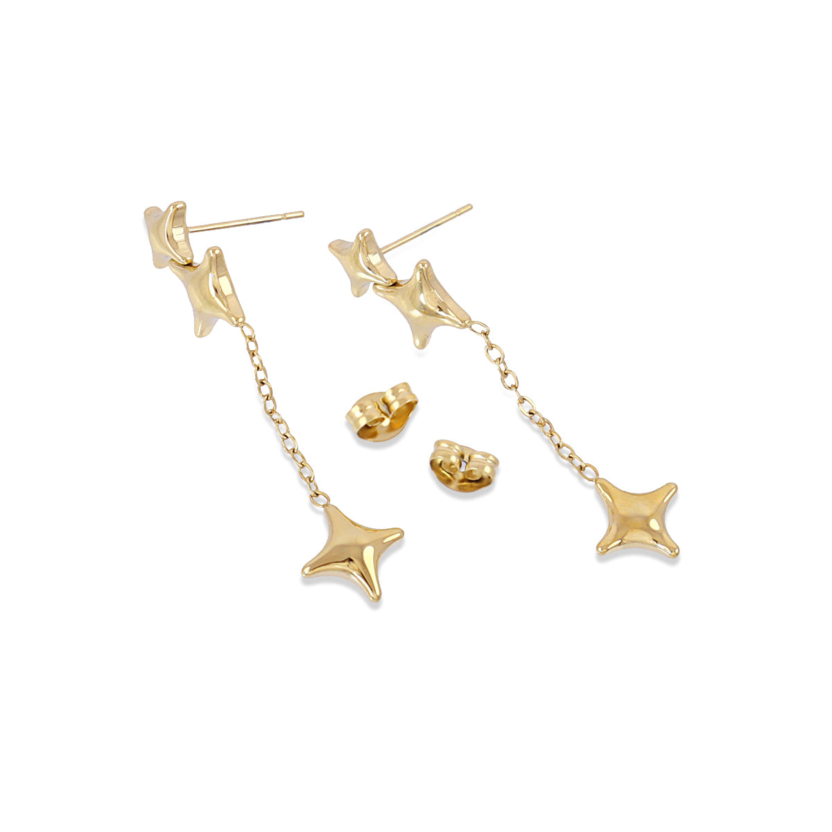 Pendientes Essentials Ray Dorado Anartxy