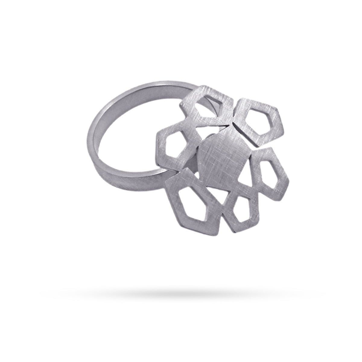 Anillo Arhus Plateado Anartxy