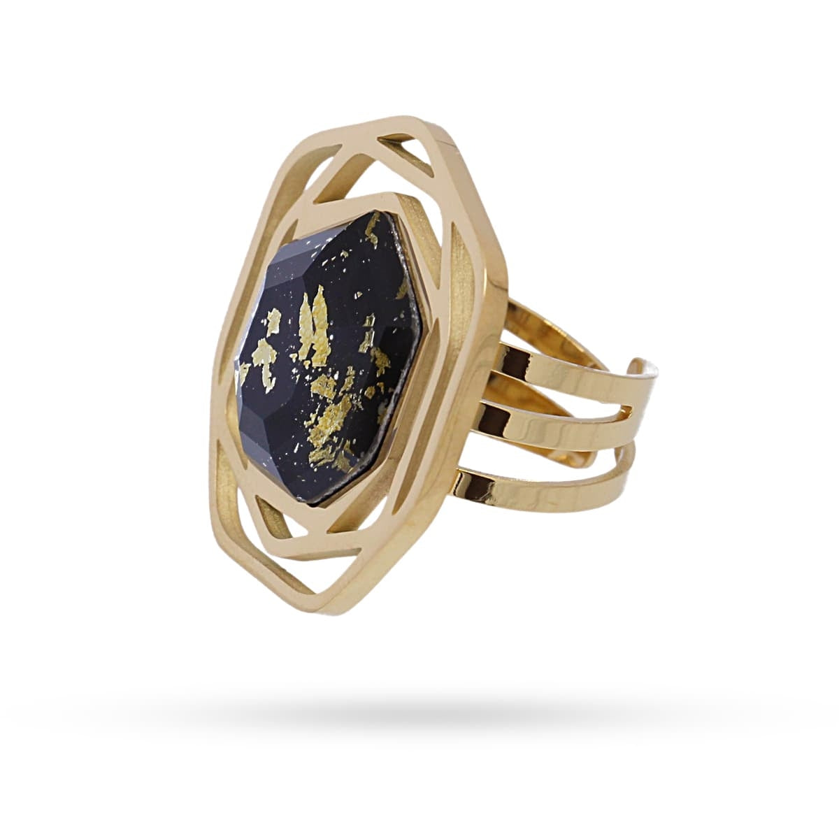 Anillo Áster Negro Anartxy