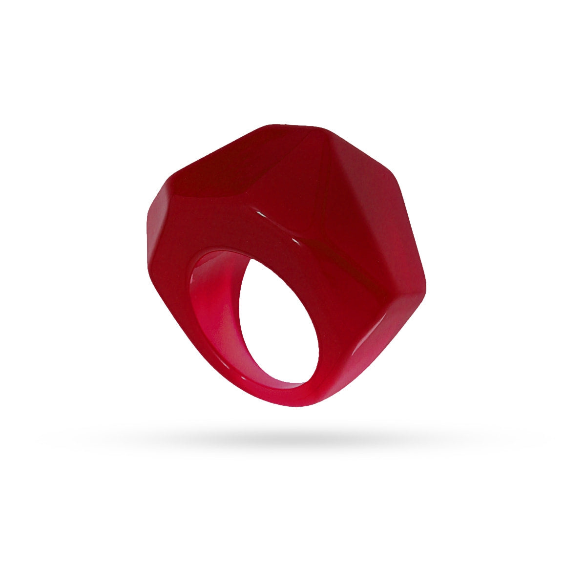 Anillo Resin Coconut Rojo Anartxy