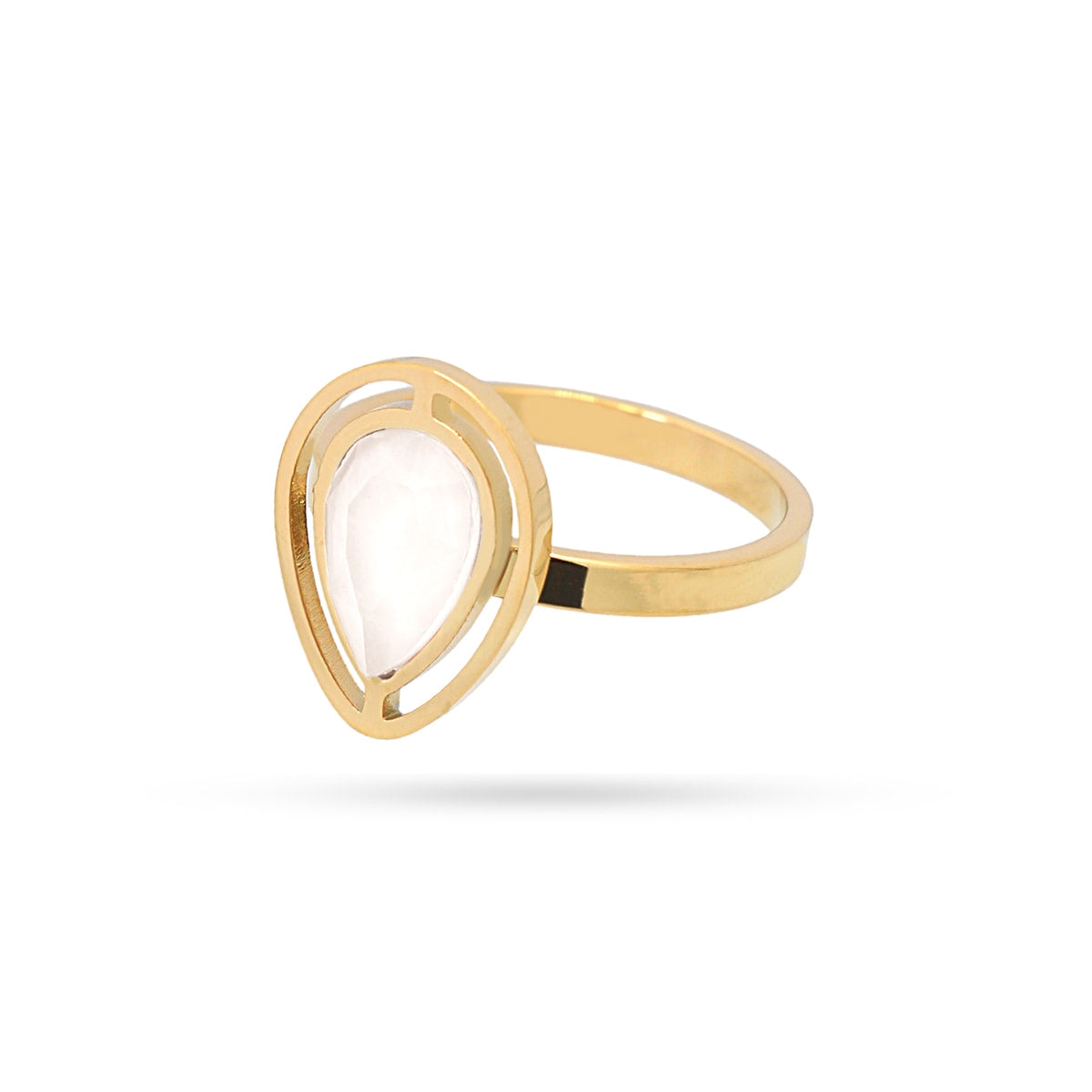 Anillo Drops Halo Blanco Anartxy