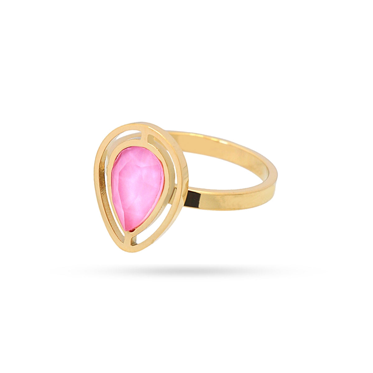 Anillo Drops Halo Rosa Anartxy
