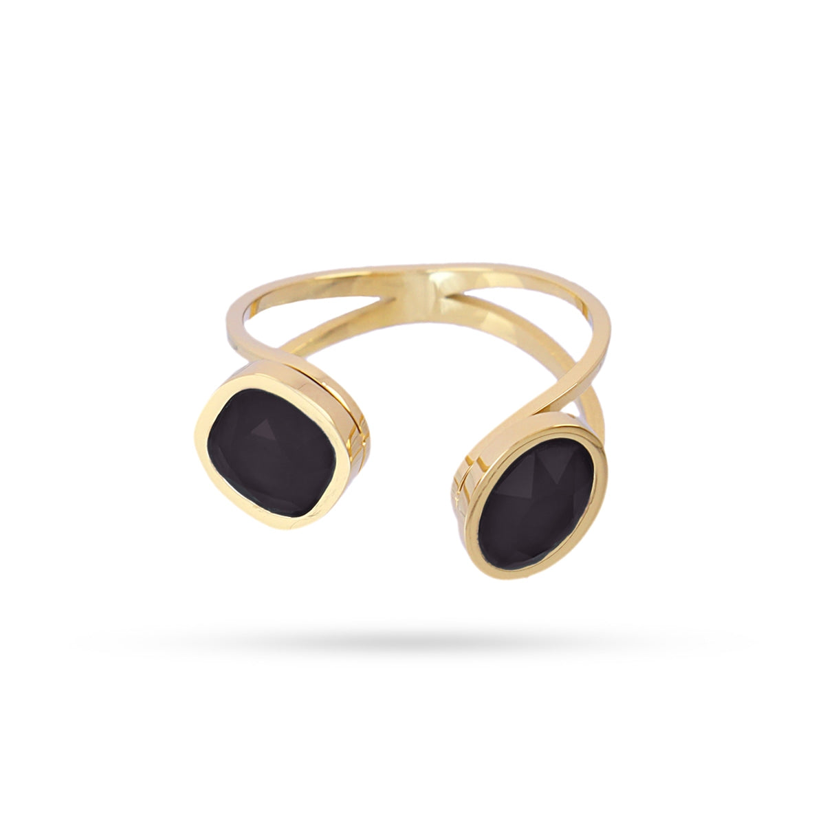 Anillo Drops Glade Negro Anartxy