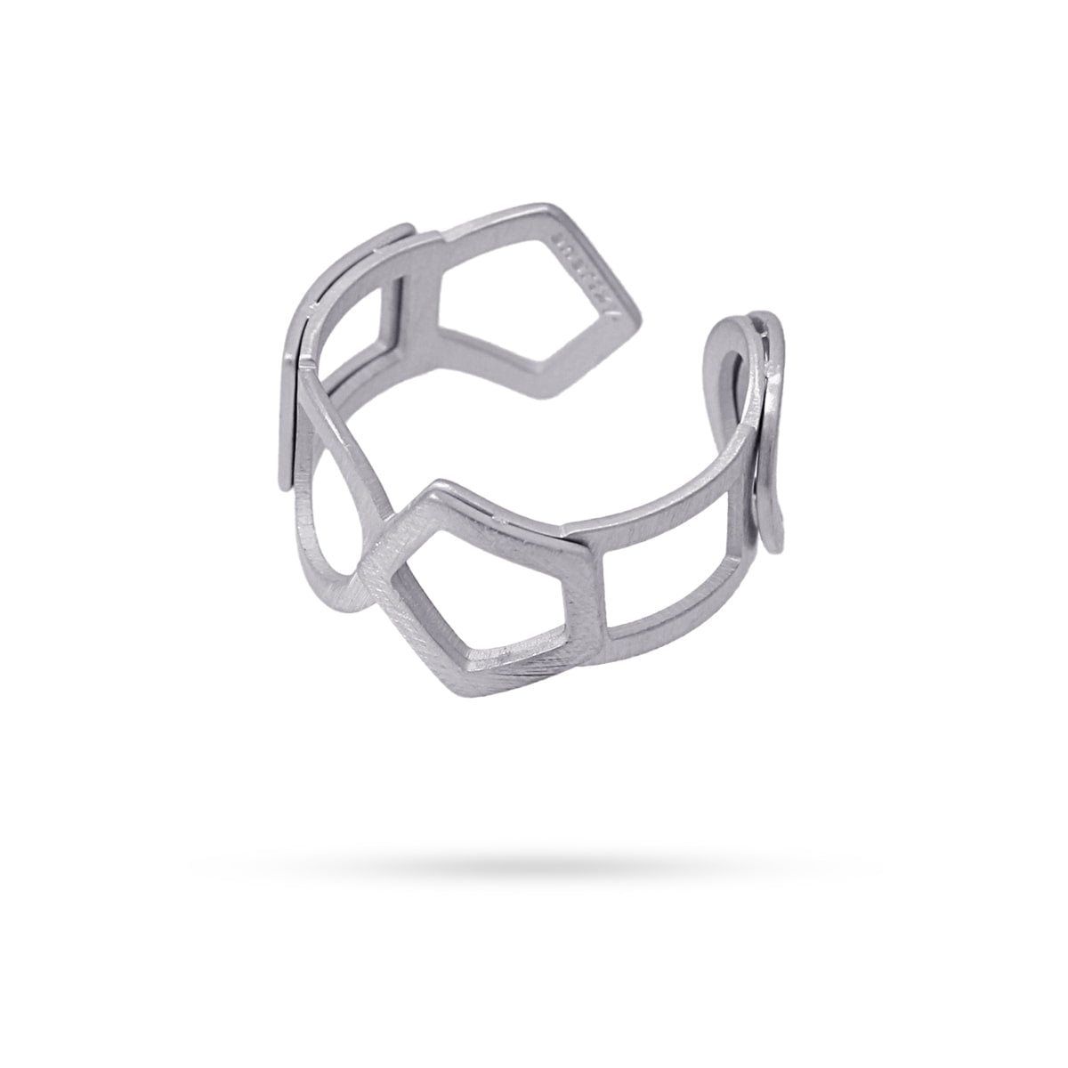 Anillo Kalmar Plateado Anartxy