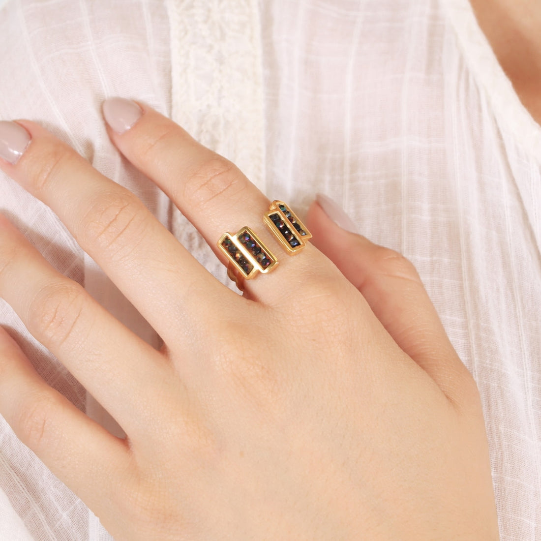 Anillo Levity Mirth Negro Anartxy