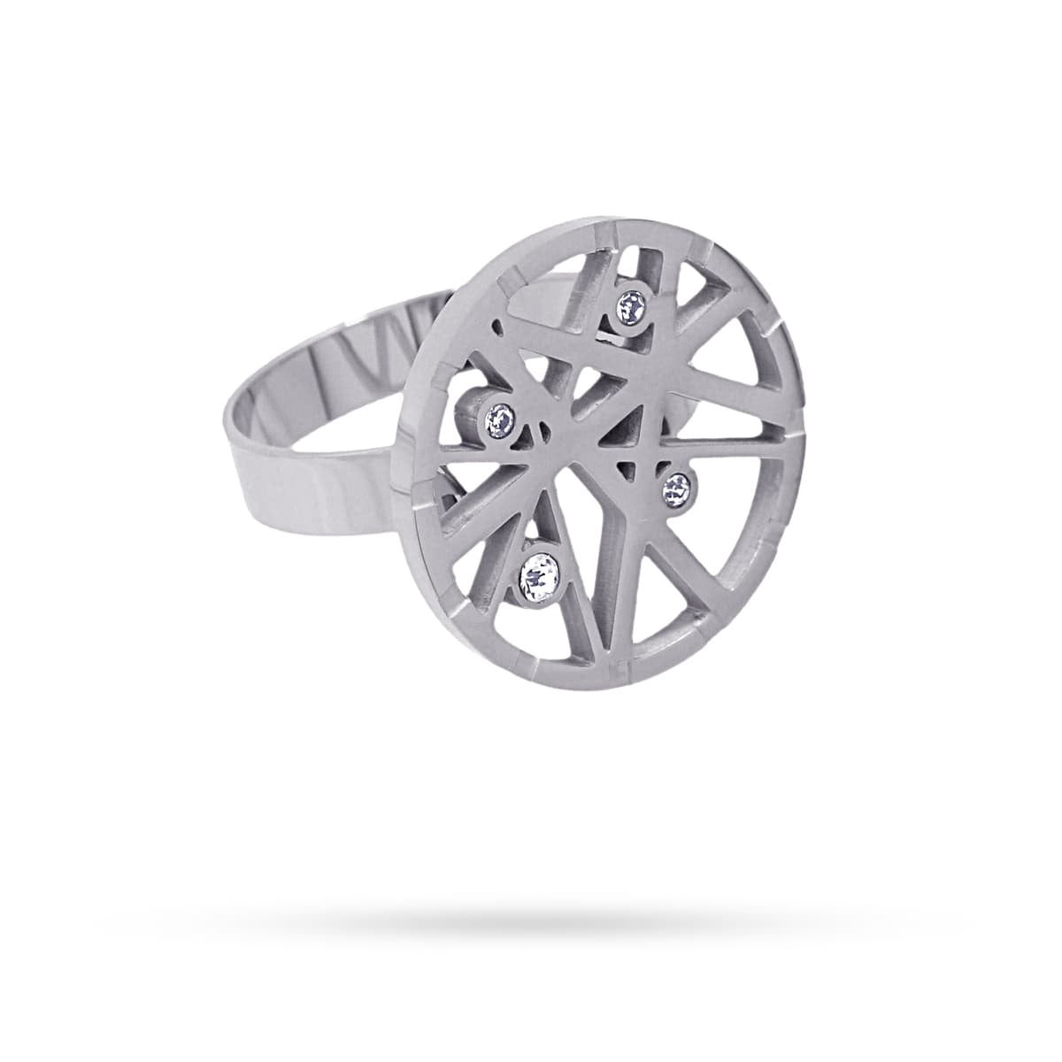 Anillo Mercurio Plateado Anartxy