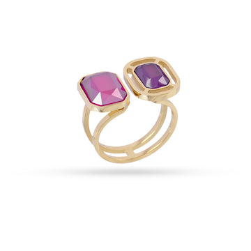 Anillo Pixels Lunitha Rosa Anartxy