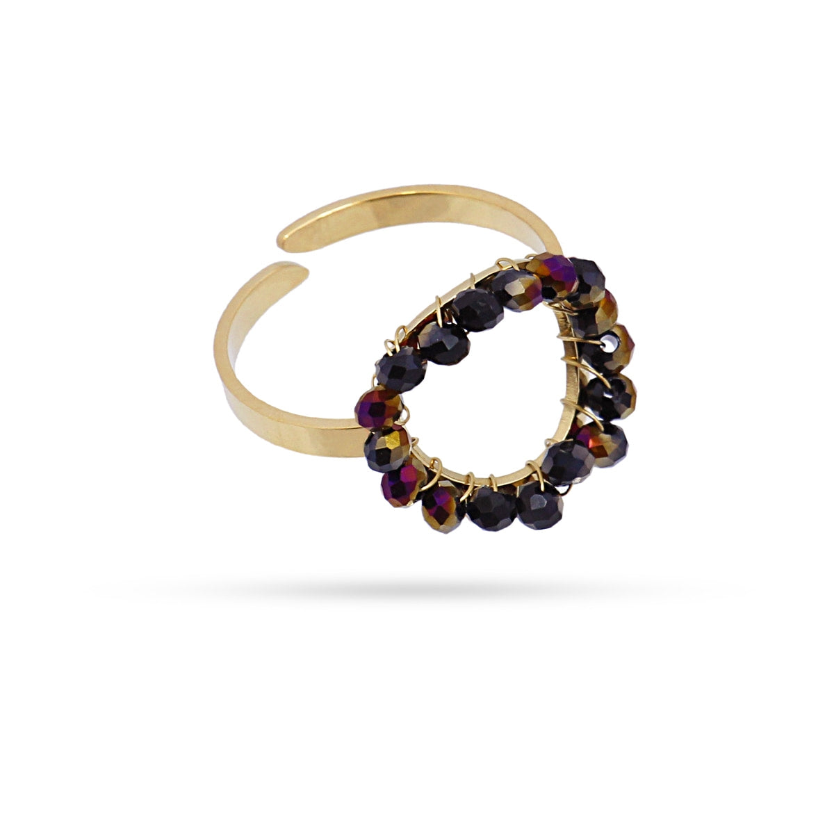 Anillo Levity Whisper Negro Anartxy