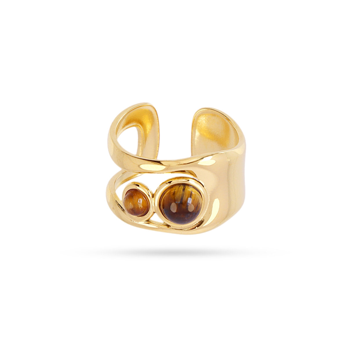 Anillo Waves Liora Marrón Anartxy