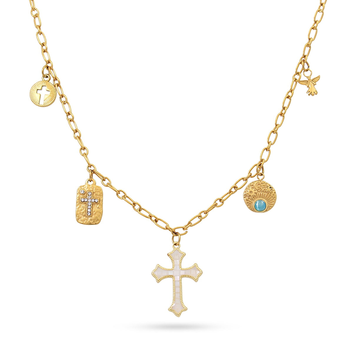 Collar Luminaria Dorado Anartxy