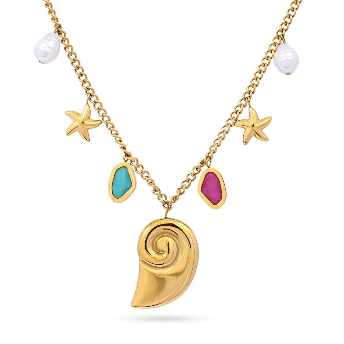 Collar Aqua Seashell