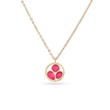 Collar Drops Drizzle Rosa Anartxy