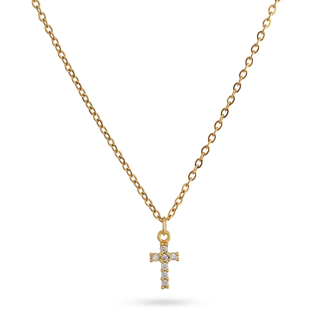 Collar Charming Cross Dorado Anartxy