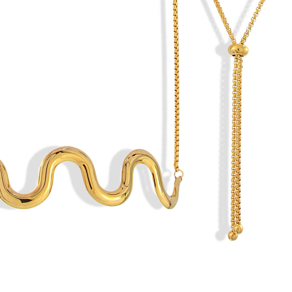 Collar Waves Chocker Dorado Anartxy