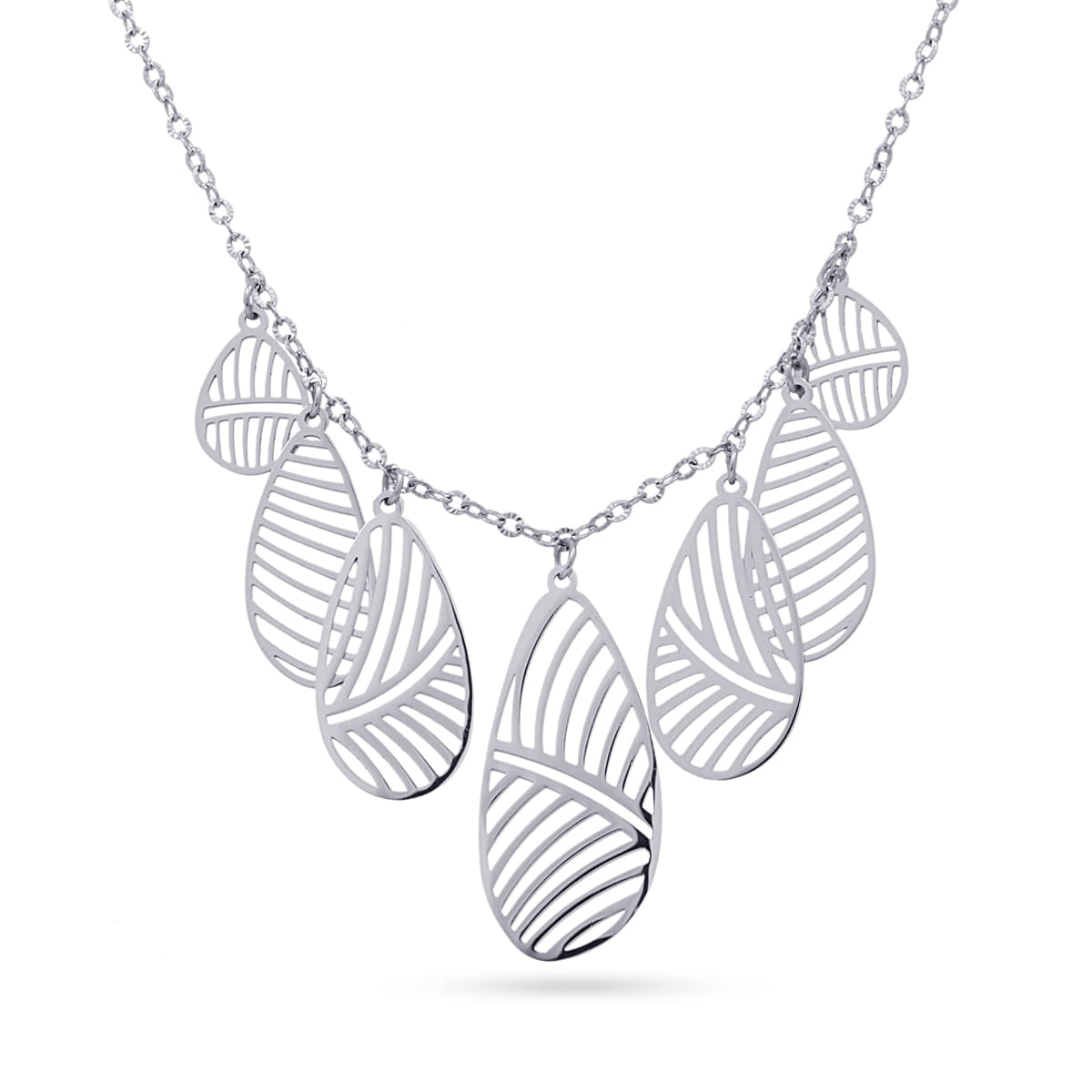 Collar Oasis Palms Plateado Anartxy