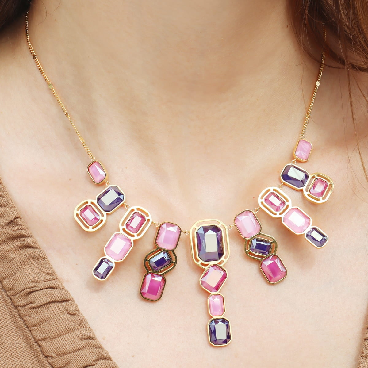 Collar Pixels Sienna Rosa Anartxy