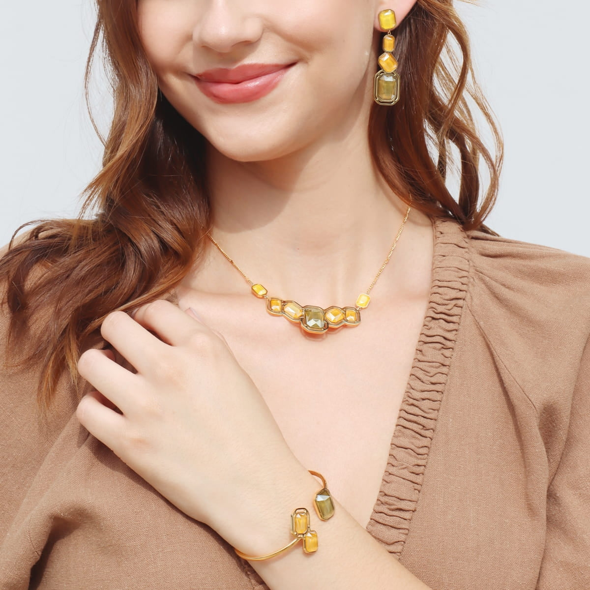 Collar Pixels Solesse Amarillo Anartxy