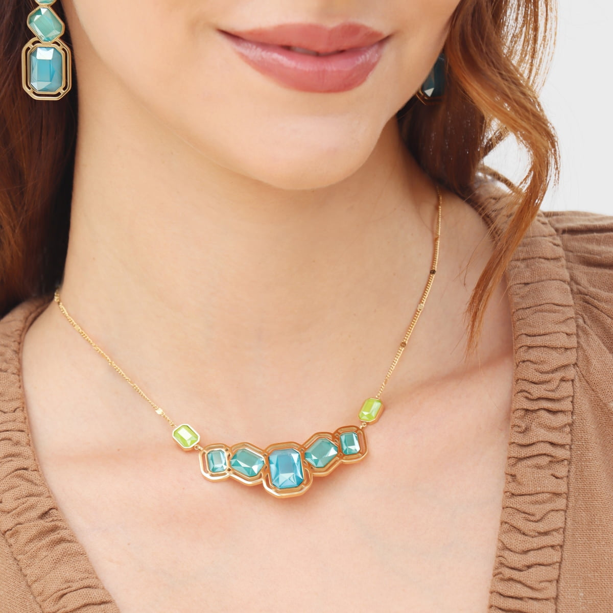 Collar Pixels Solesse Azul Anartxy