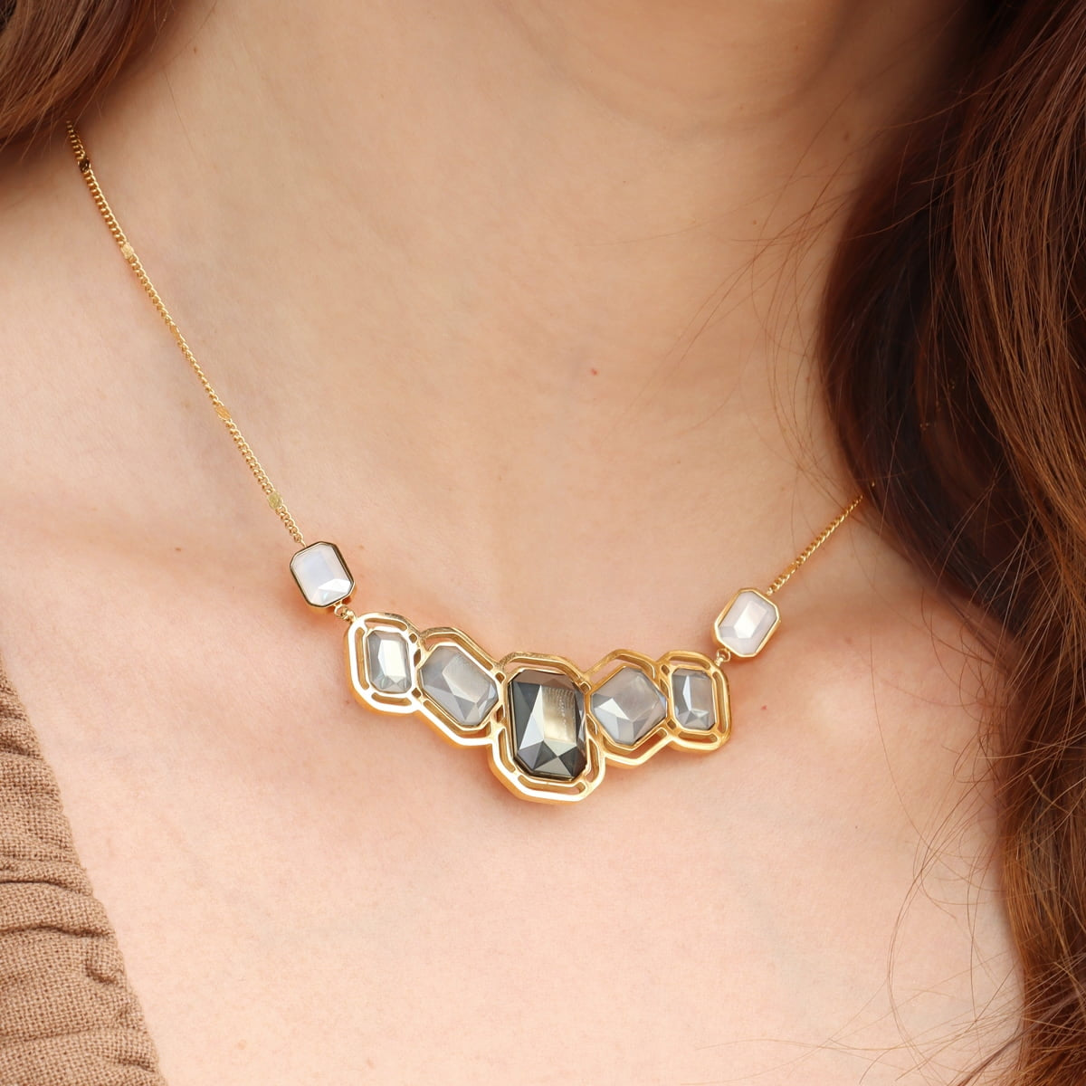 Collar Pixels Solesse Gris Anartxy