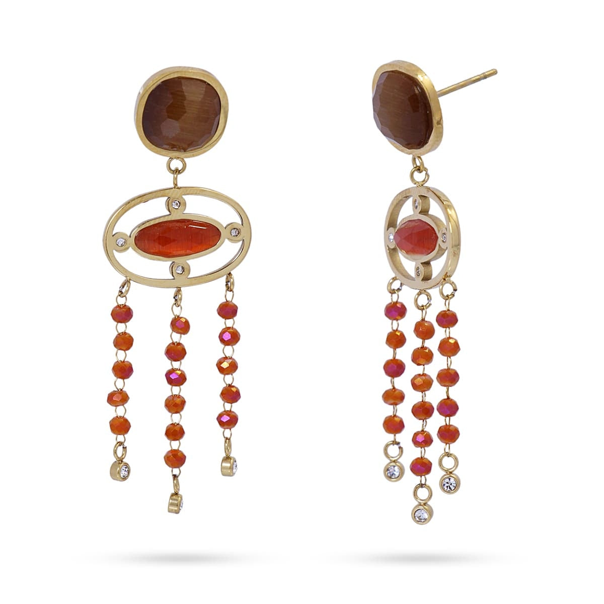 Pendientes Alhelí Naranja Anartxy