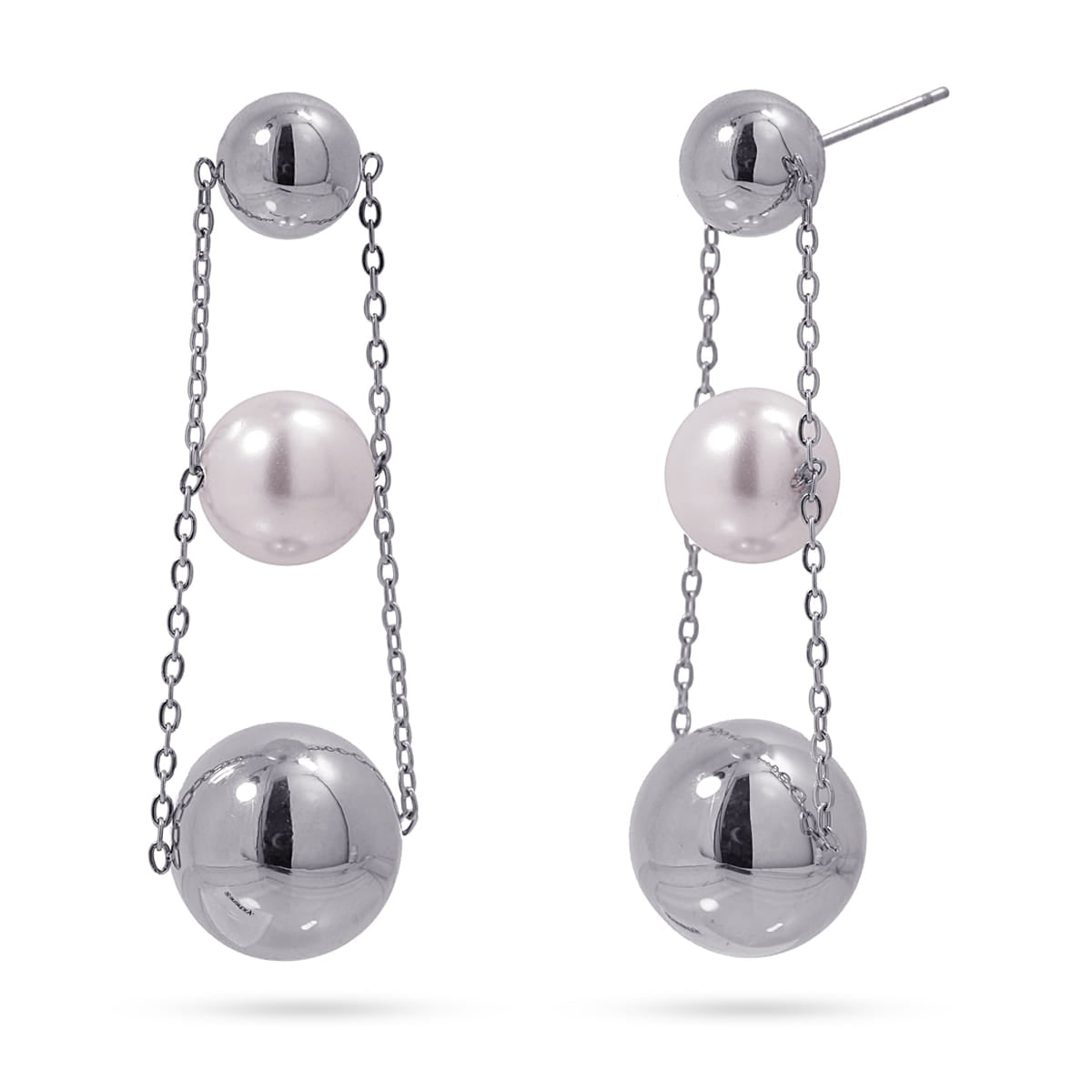 Pendientes Aruna Plateado Anartxy