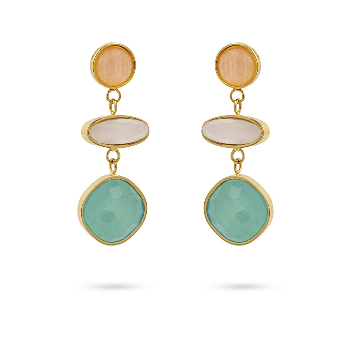 Pendientes Azafrán Beige Anartxy