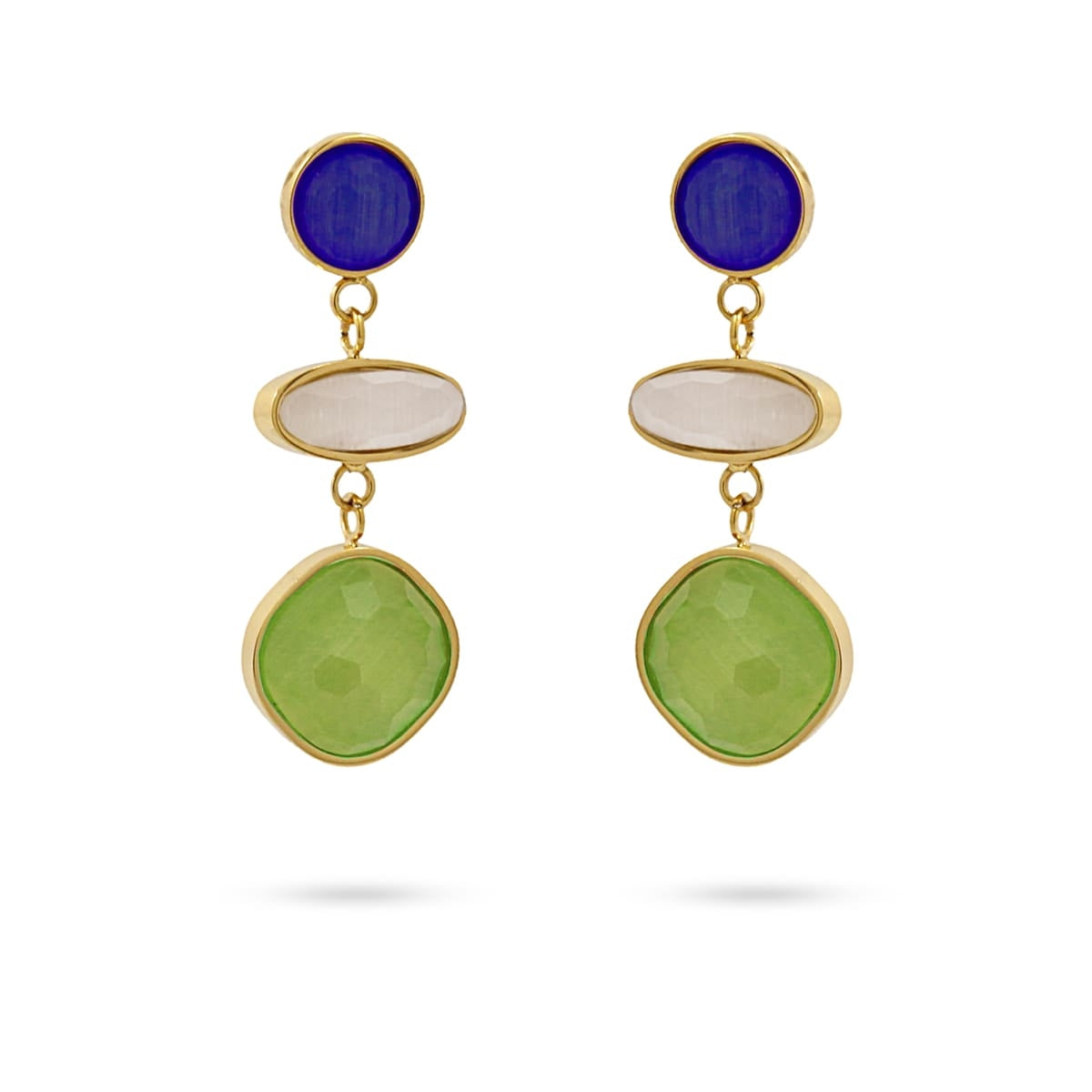 Pendientes Azafrán Verde Anartxy