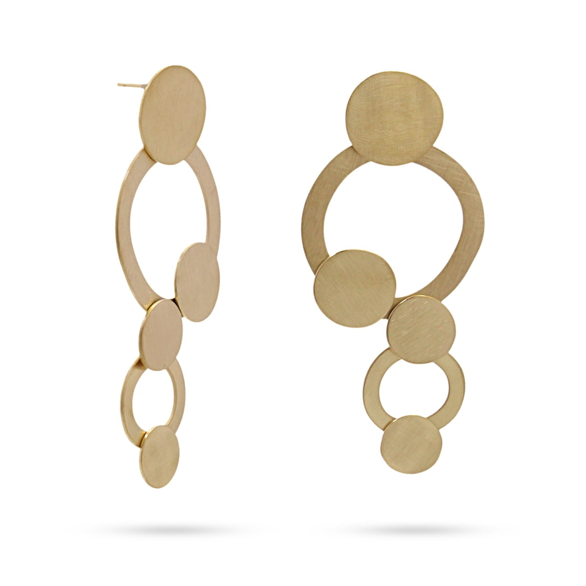 Pendientes Belgrado Dorado Anartxy