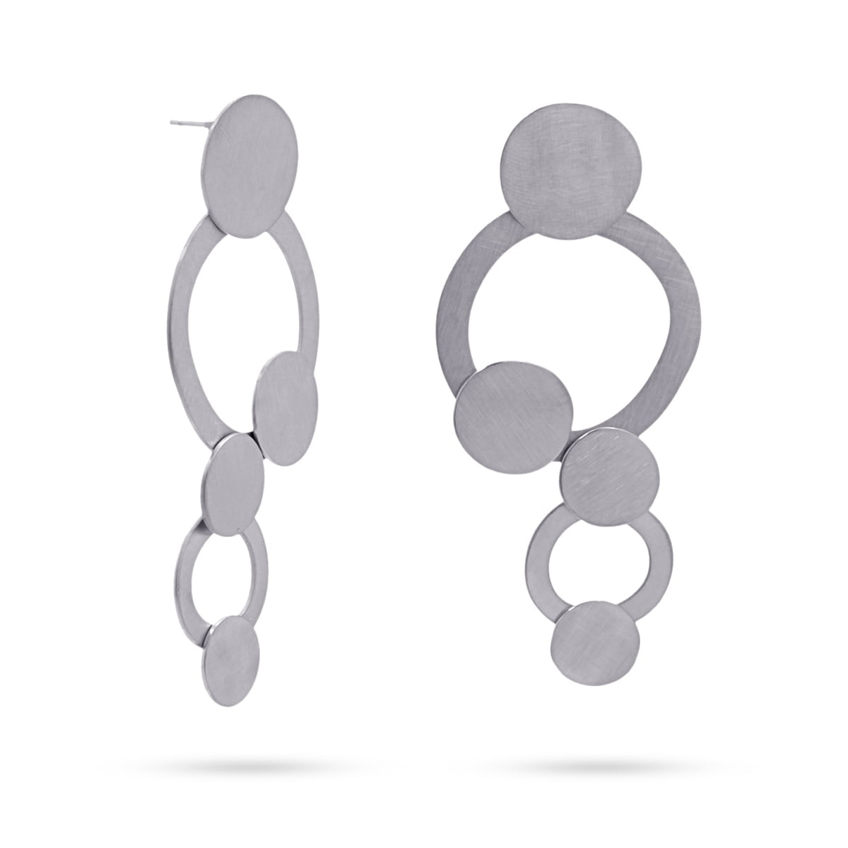 Pendientes Belgrado Plateado Anartxy