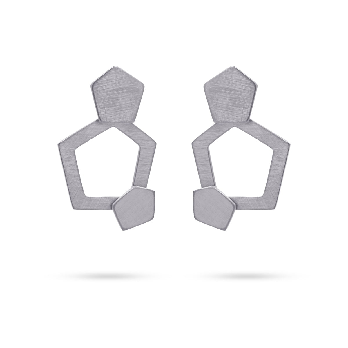 Pendientes Bergen Plateado Anartxy