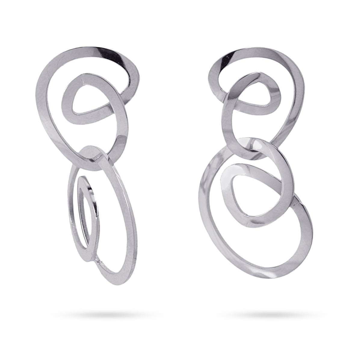 Pendientes Caguas Plateado Anartxy