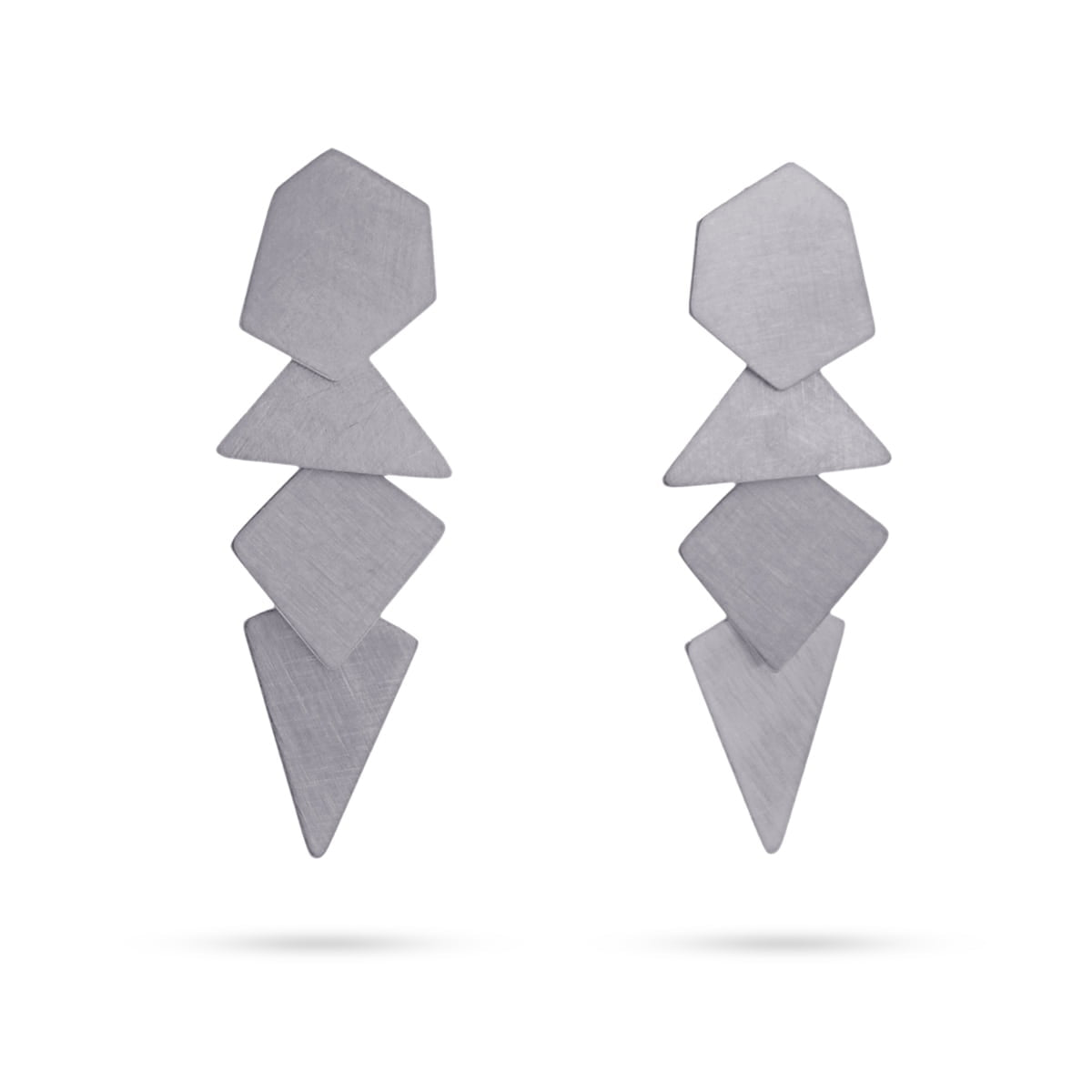 Pendientes Chisináu Plateado Anartxy