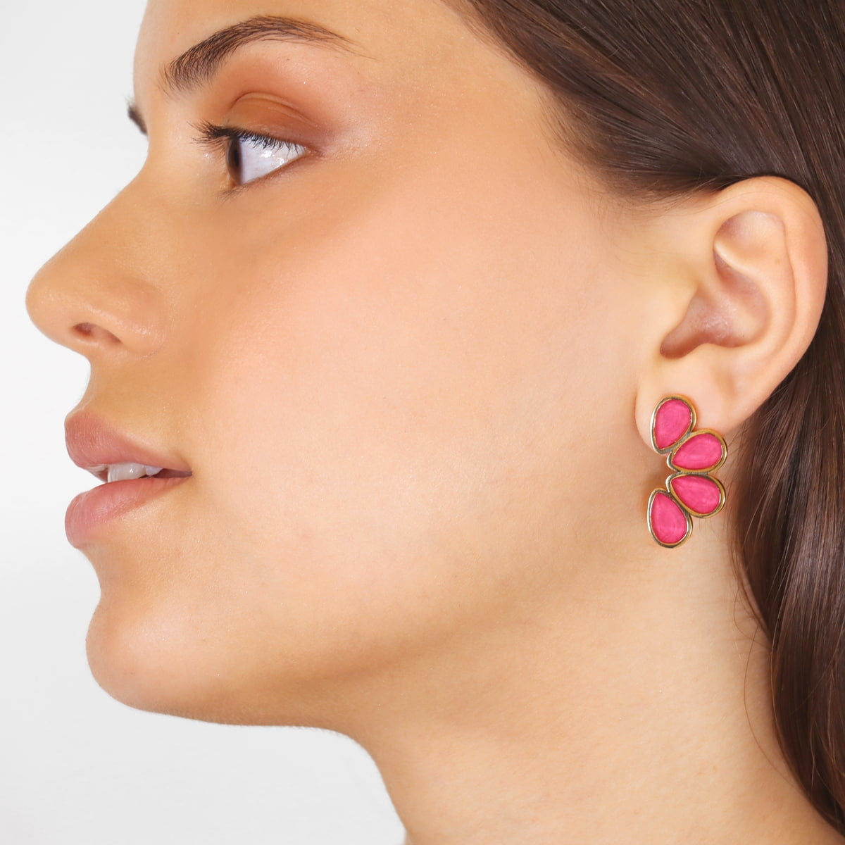 Pendientes Drops Creeper Rosa Anartxy