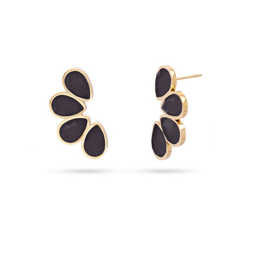 Pendientes Drops Creeper Negro Anartxy