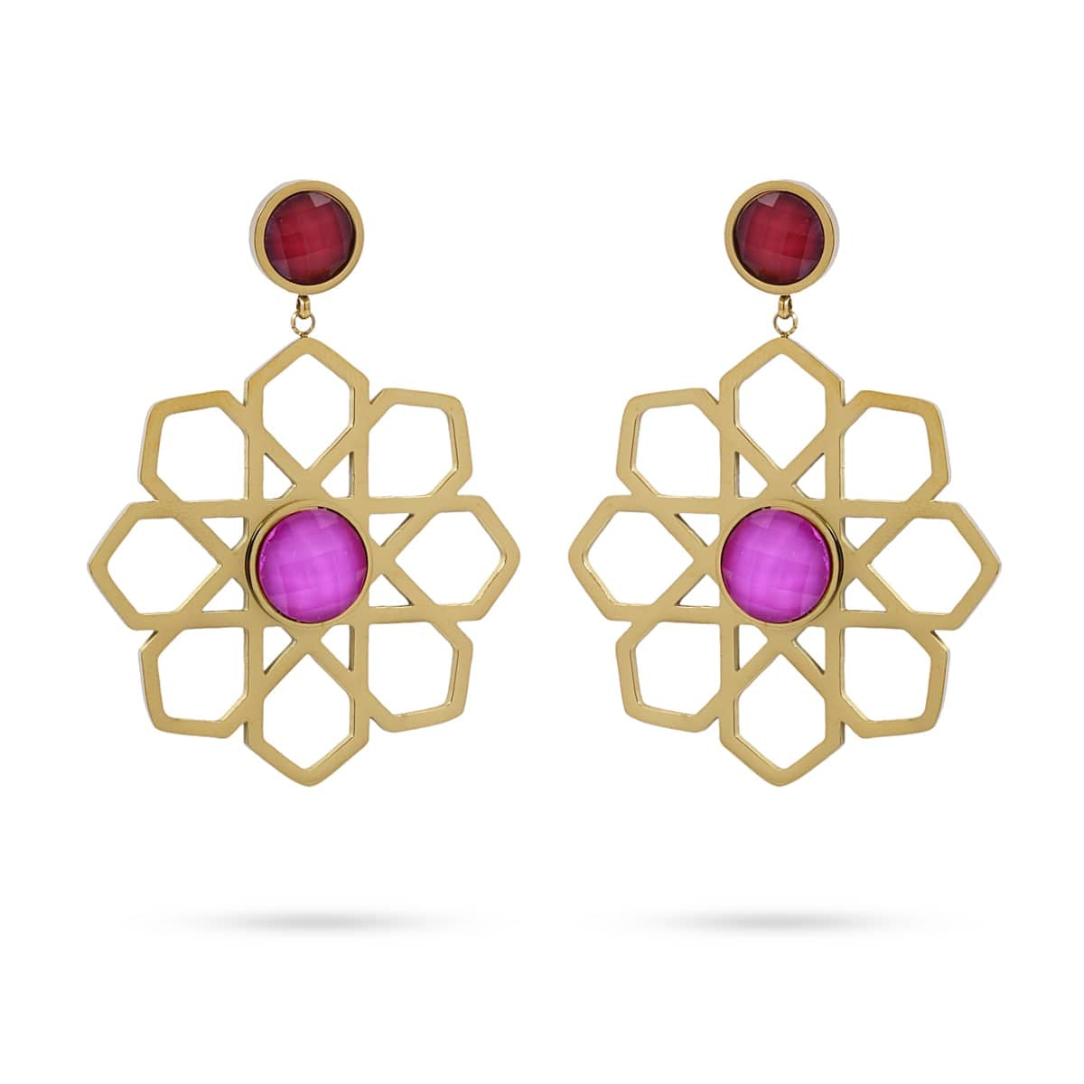 Pendientes Eléboro Rosa Anartxy