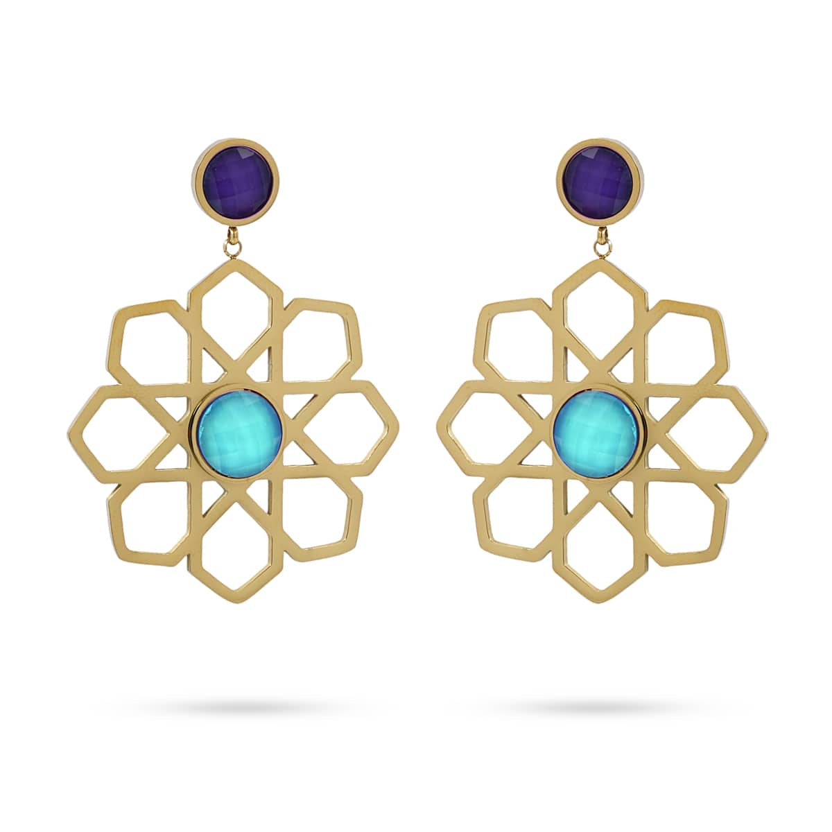 Pendientes Eléboro Azul Anartxy